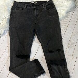 Levi’s 710 Super Skinny Black/gray Jeans Size 32